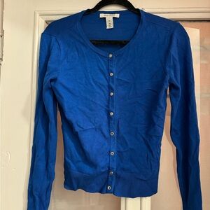 White House Black Market Royal Blue Cardigan